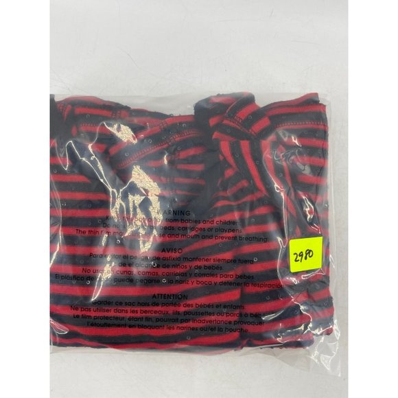 Express Women's Long Sleeve Black Red Striped Knit Sequin Sweater Dress Size M - Picture 15 of 15